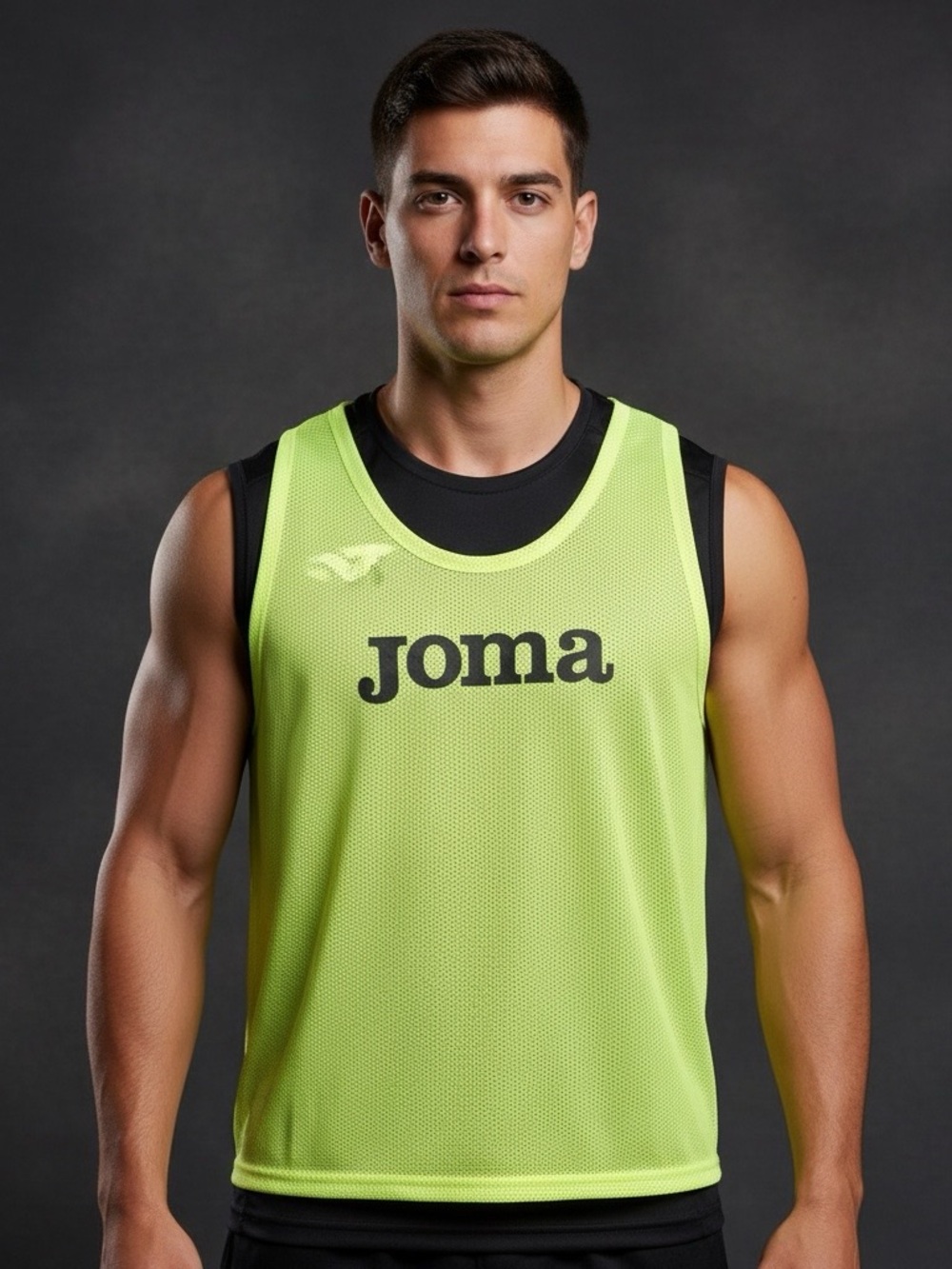 Mens Joma Sleeveless mesh muscle shirt Basketball tank top size MED neon yellow